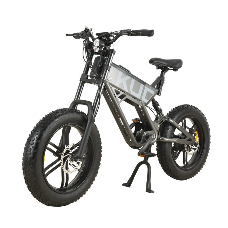 kugoo t01 elektrinis dviratis 48v 500w variklis 13ah baterija 20x40 coliu hidrauliniai stabdziai 50 65km rida 150kg apkrova pilka 2